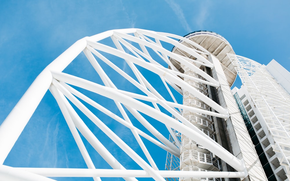 white metal frame under blue sky during daytime