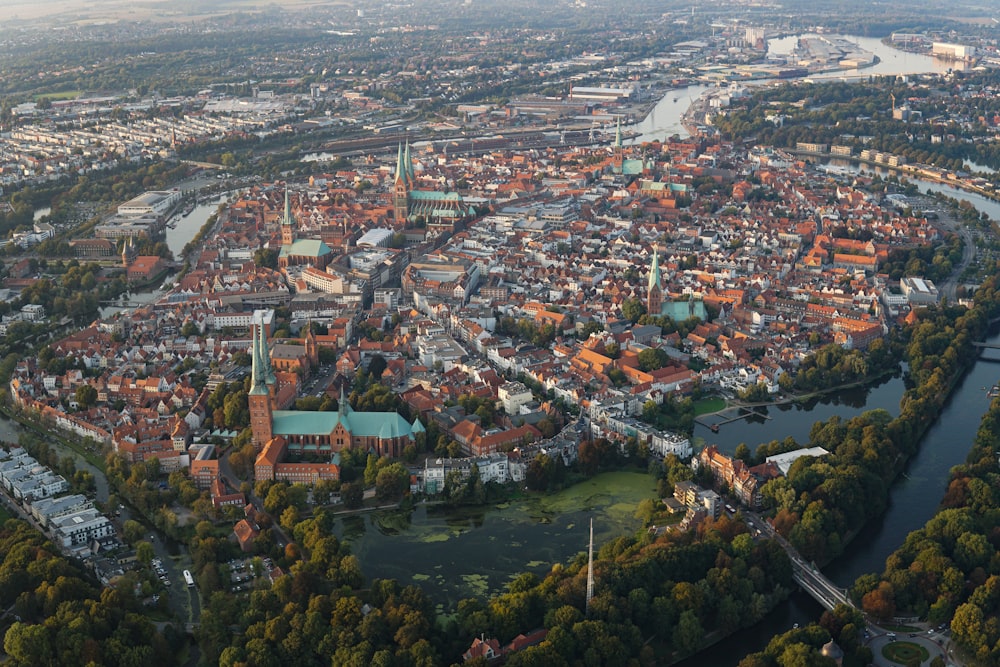 aerial view of city during daytime