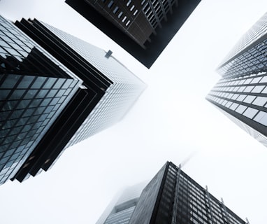 low angle photography of high rise buildings