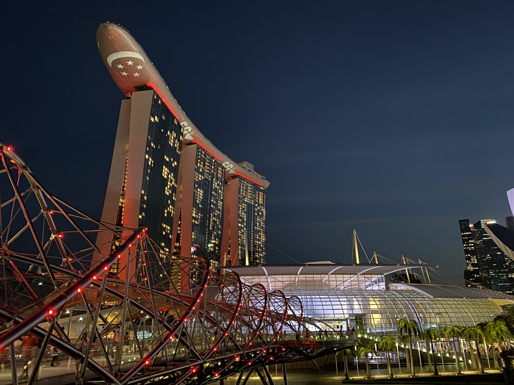 red and white roller coaster