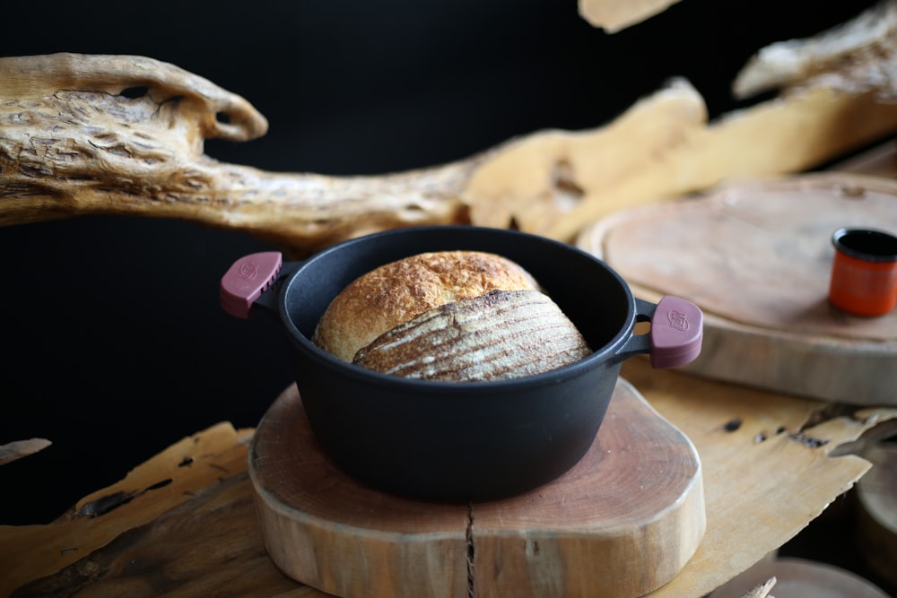 brown bread on brown wooden chopping board