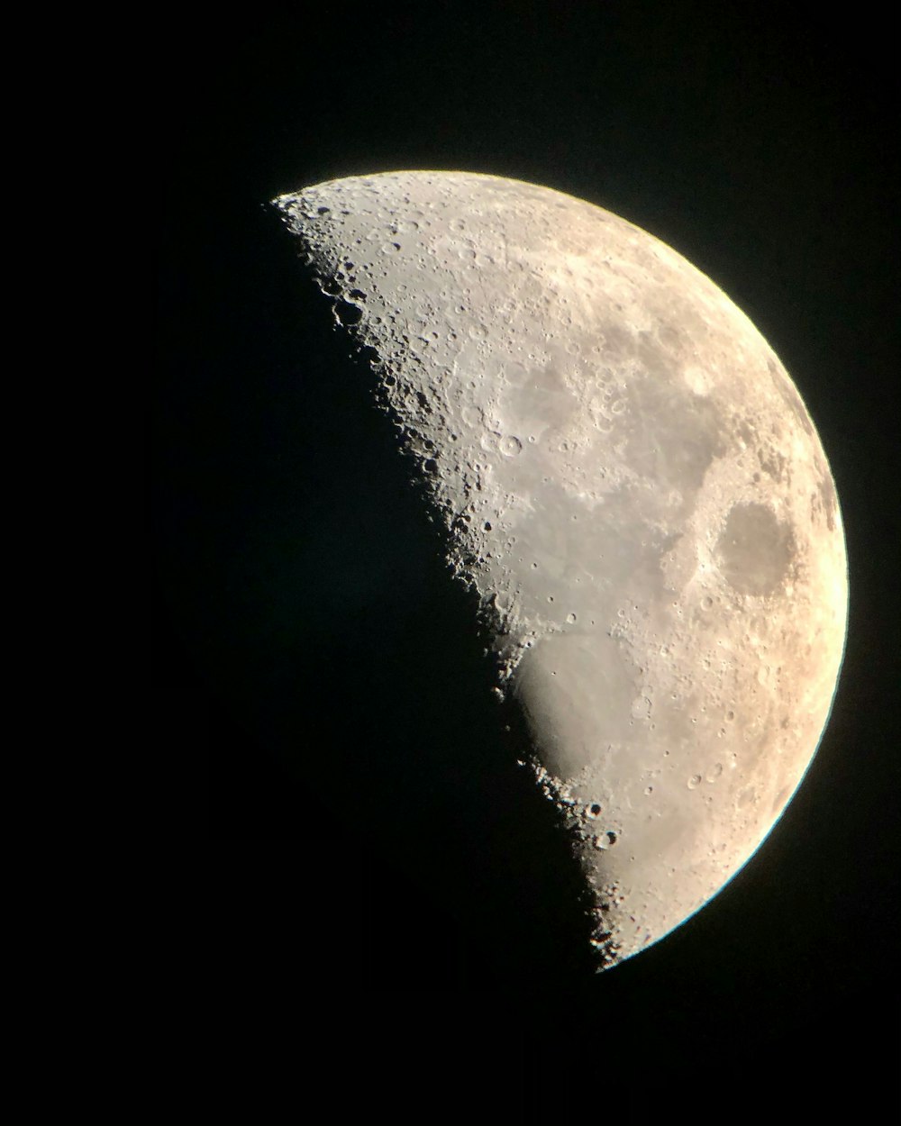 full moon in dark night sky