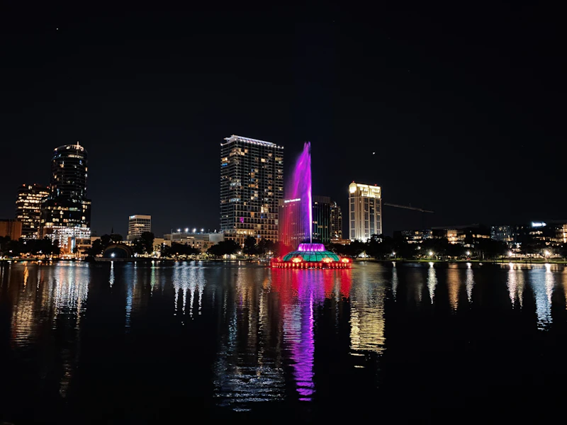 Orlando Florida skyline at night