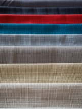 red white and black striped textile