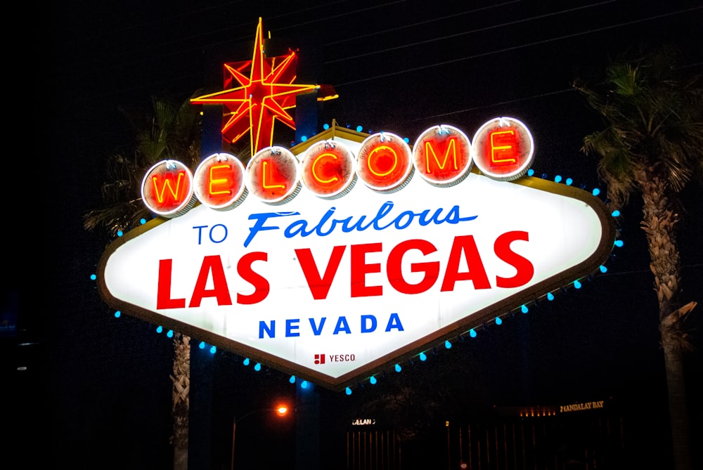 Willkommen bei Fabulous Las Vegas Nevada Signage