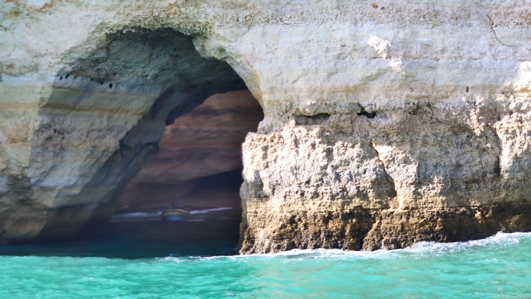 Natural arch photo spot Benagil Faro