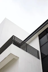 Finished residential building with clean lines and modern design.
