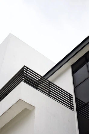Completed residential building showcasing clean lines and contemporary design.