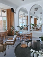 brown wooden table and chairs