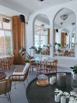 brown wooden table and chairs