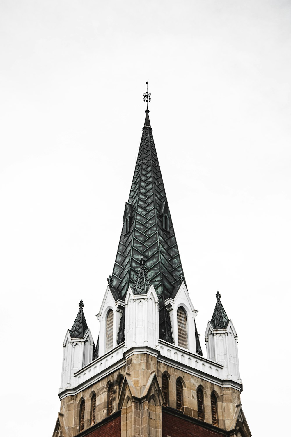 white and green concrete building