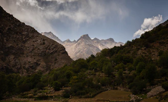 Scenic view of Daedunsan’s rugged mountain peaks under soft sunlight.