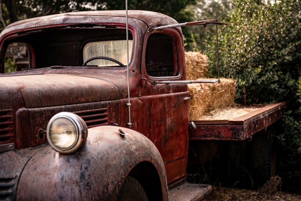 vintage brown car on gray concrete road during daytime