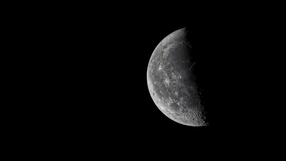 full moon in dark night sky