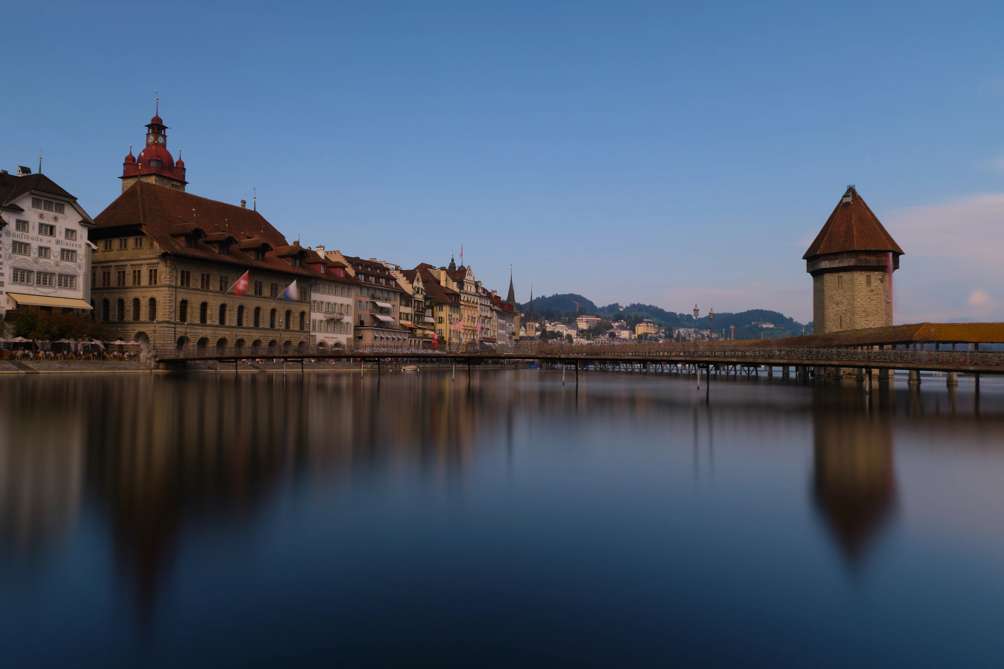 Market mornings on the Reuss, Lucerne