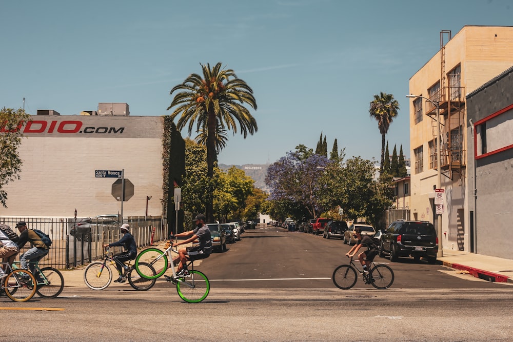 bicycles parked on sidewalk near building during daytime