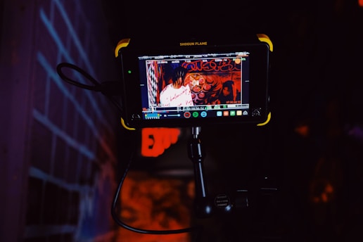 black and yellow digital camera