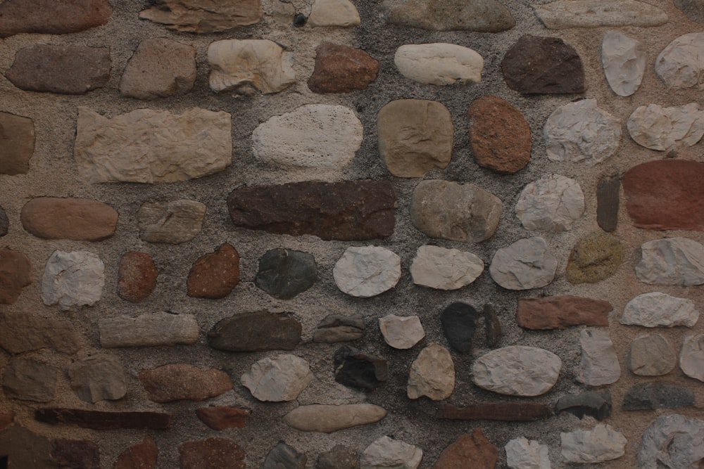 brown and gray stone wall