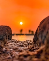 A tranquil sunset over the Dead Sea, highlighting its unique landscape.