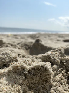 Close-up of clean sand filtration system removing impurities from water.