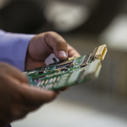 person holding green and white card
