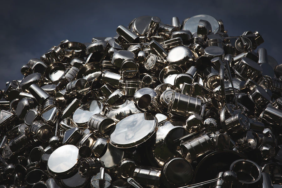 Ferrous scrap steel and iron