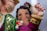 woman in red dress wearing gold crown