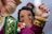 woman in red dress wearing gold crown