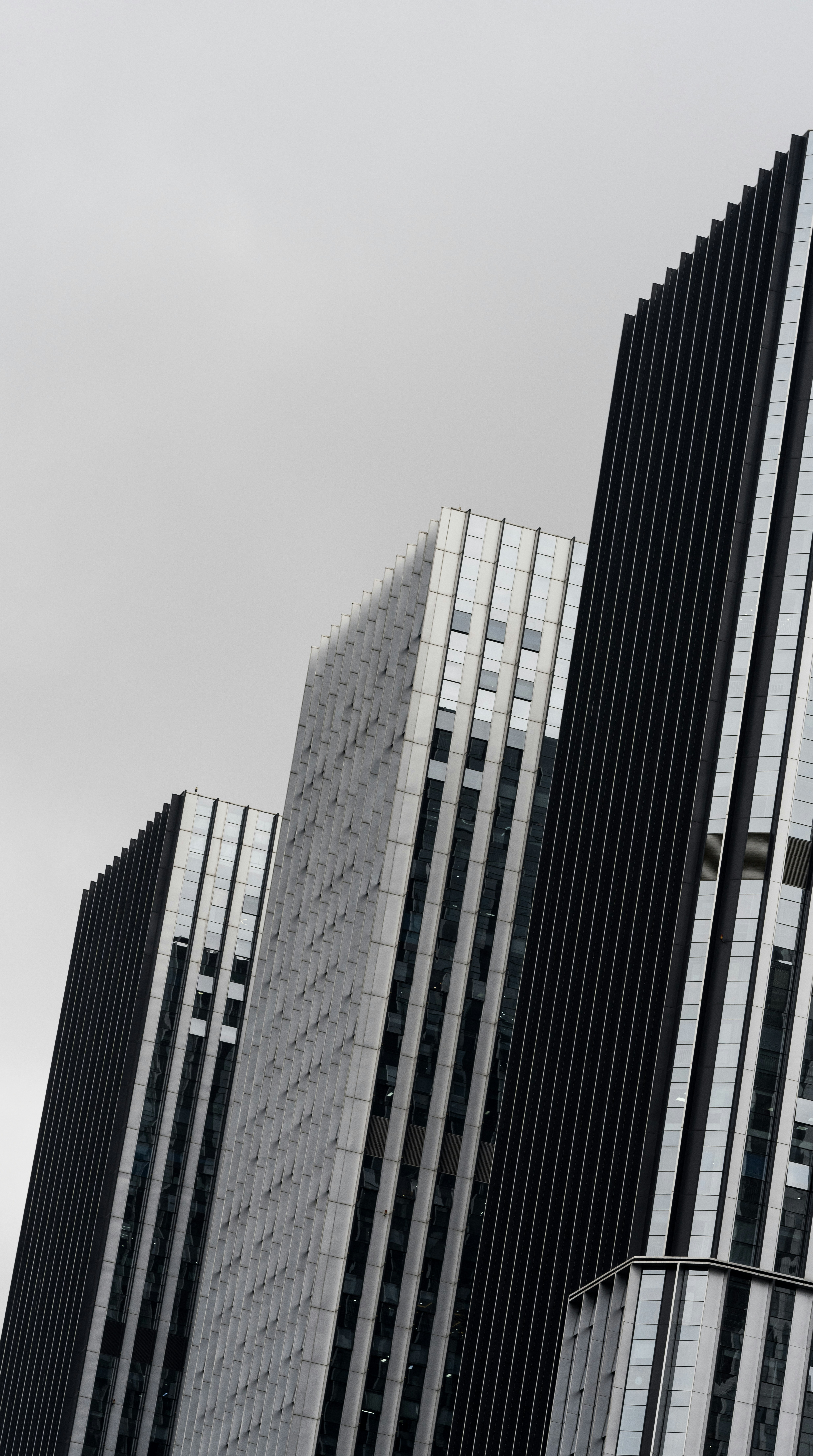 black and white concrete building