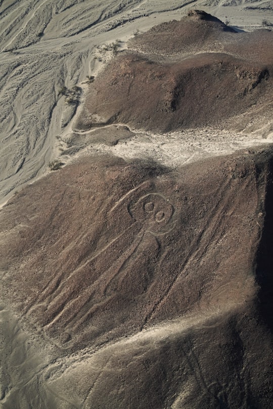 brown and gray rock formation in Nazca Peru