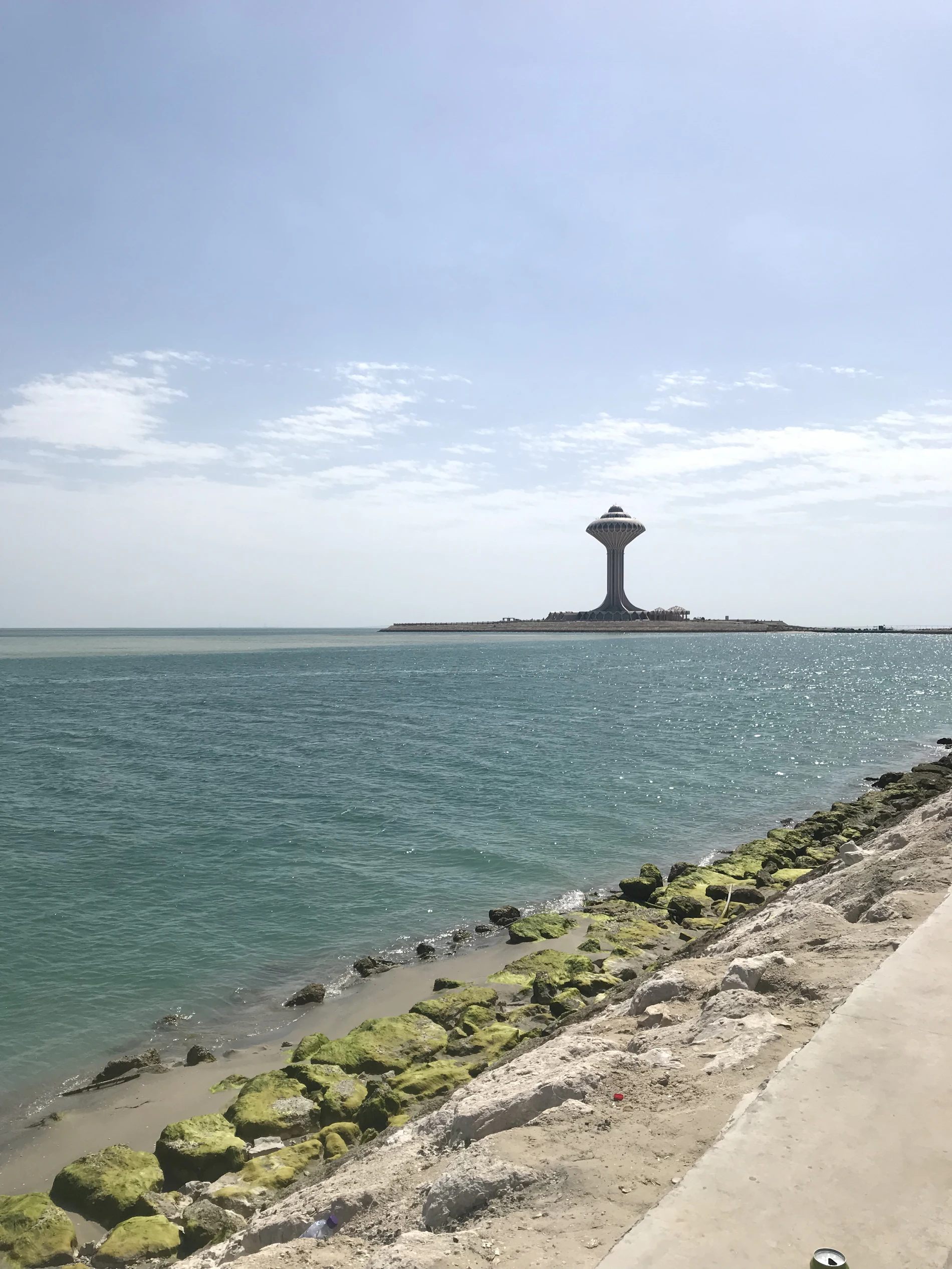 A monument on the seafront at Djibouti City