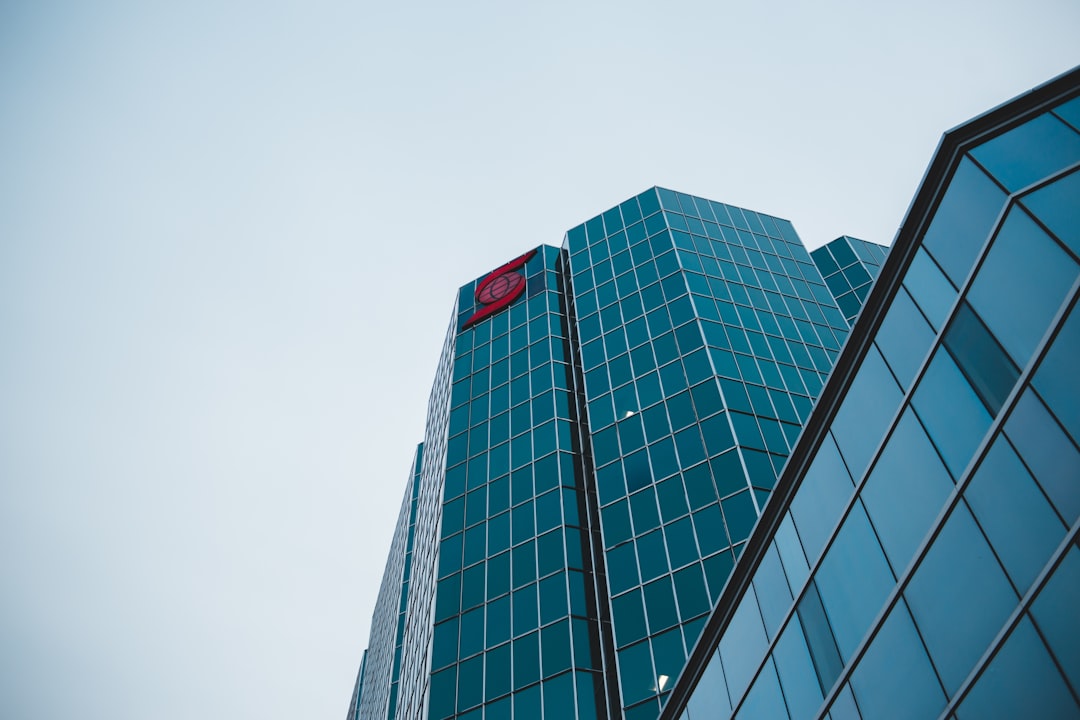 low angle photography of high rise building