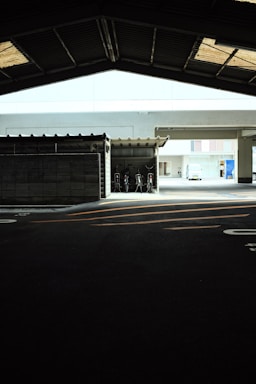 white and black concrete building