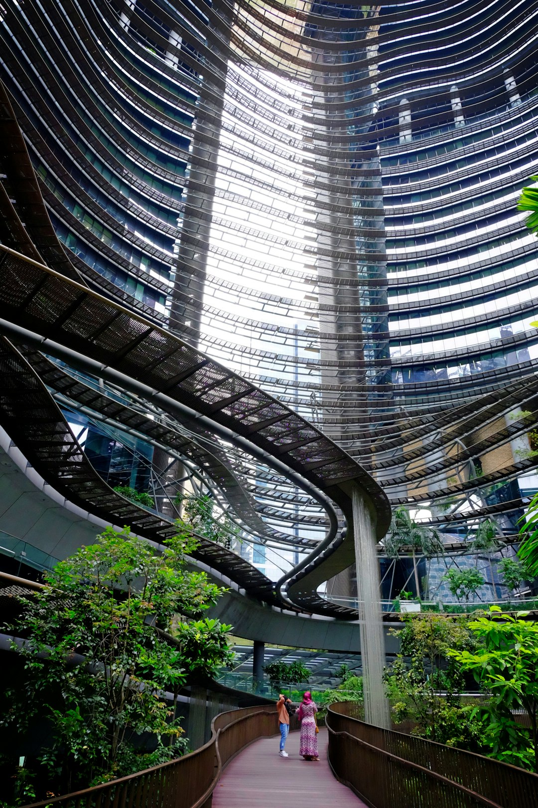 green plants inside a building