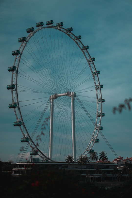 white ferris wheel under blue sky during daytime in Singapore Flyer Singapore
