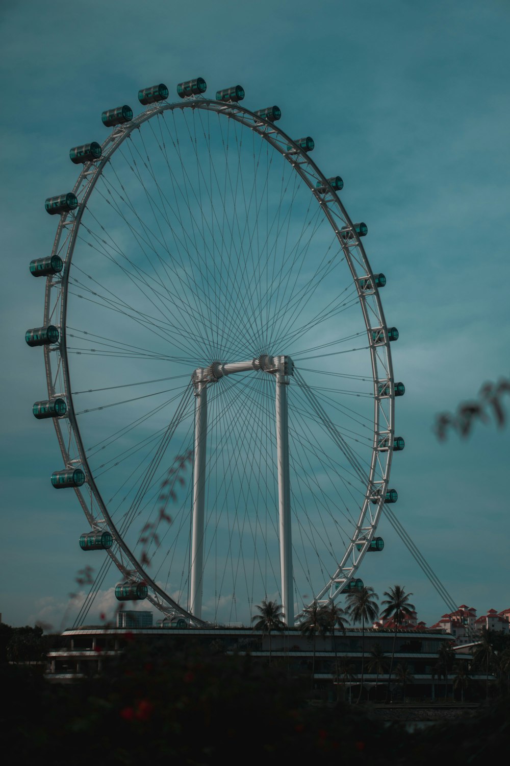 white ferris wheel under blue sky during daytime