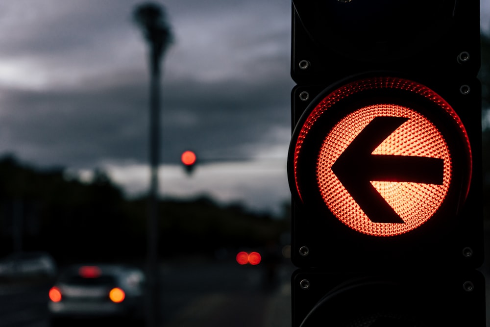 rote und schwarze Ampel