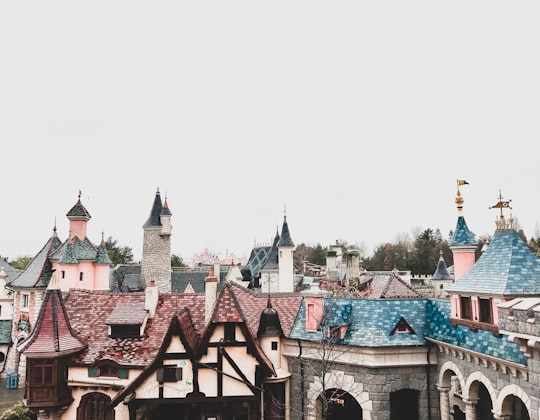 blue and brown concrete building in Sleeping Beauty Castle France