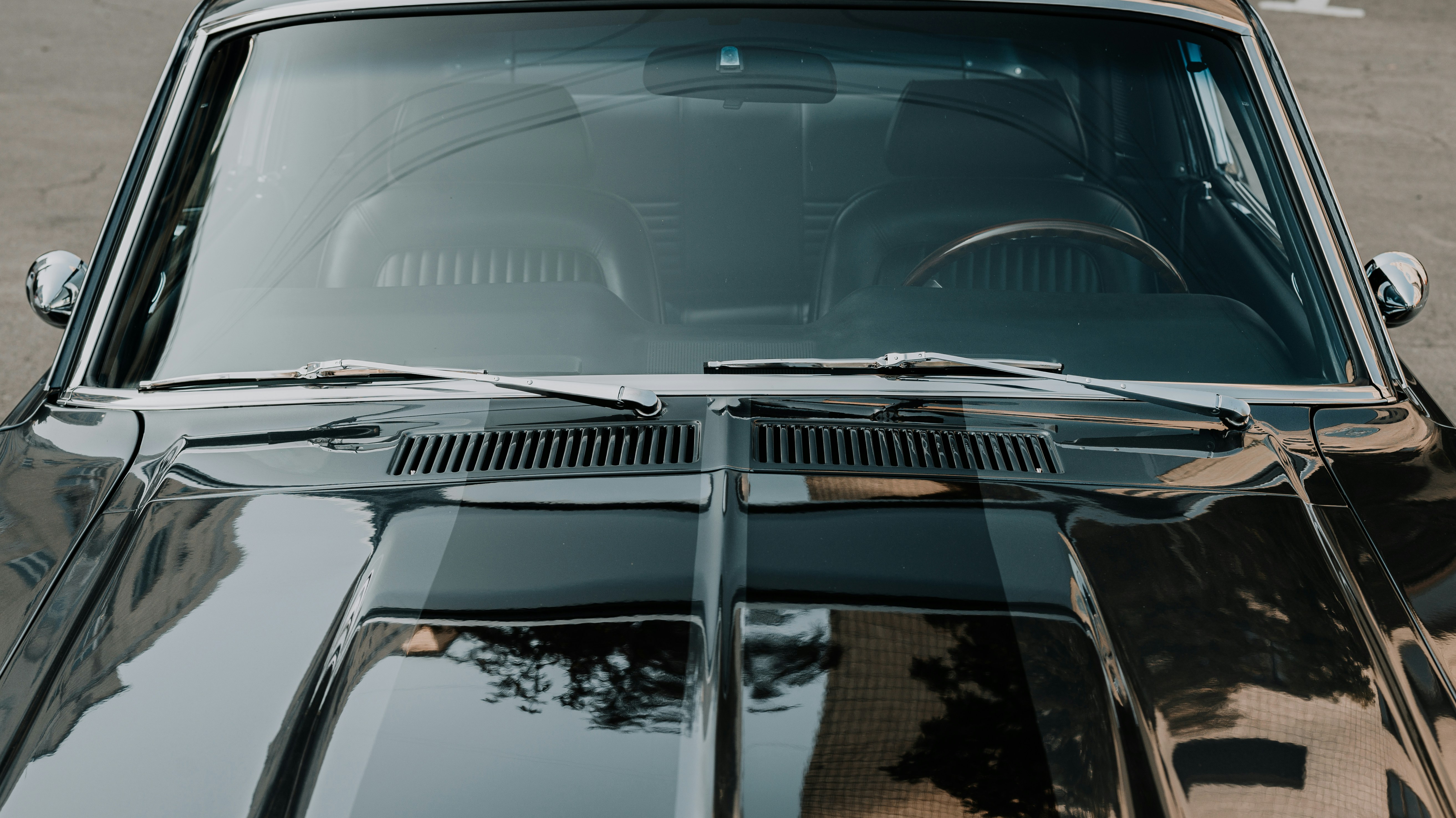 white car with open door