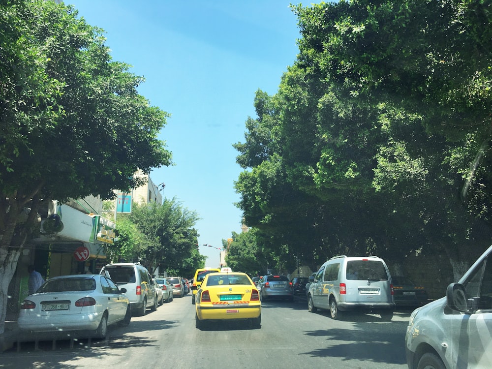 cars parked on parking lot during daytime