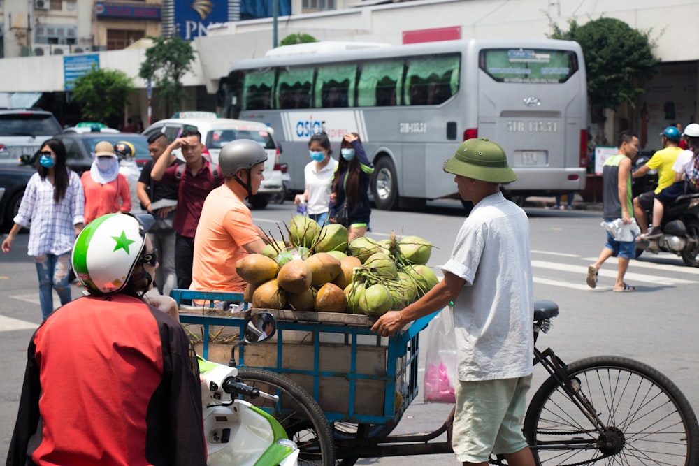 people in a market during daytime