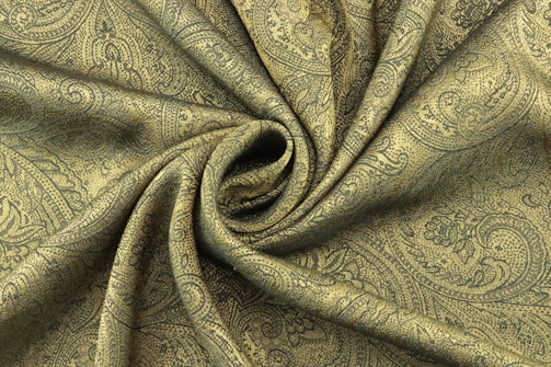 brown and gray floral textile