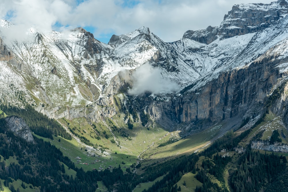 snow covered mountains under blue sky during daytime