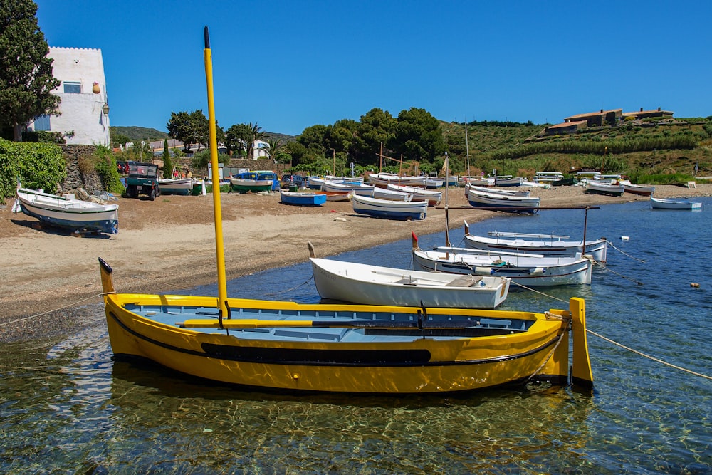 white and brown boat on sea during daytime