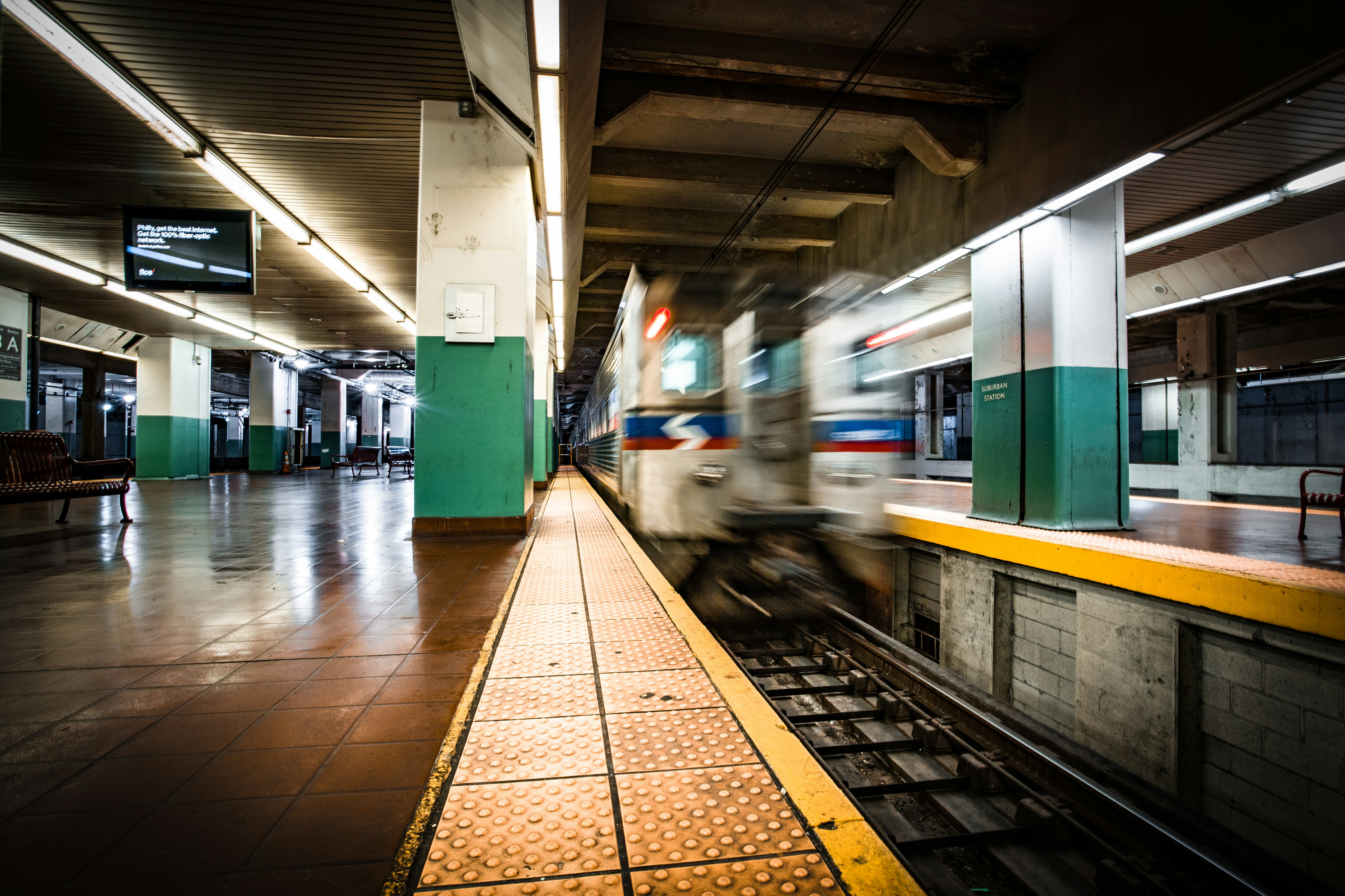 green and yellow train in train station, Please follow me on instagram! @chrishenry