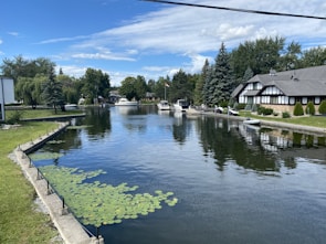 Severn River real estate snapshot showing home with private dock and boat.