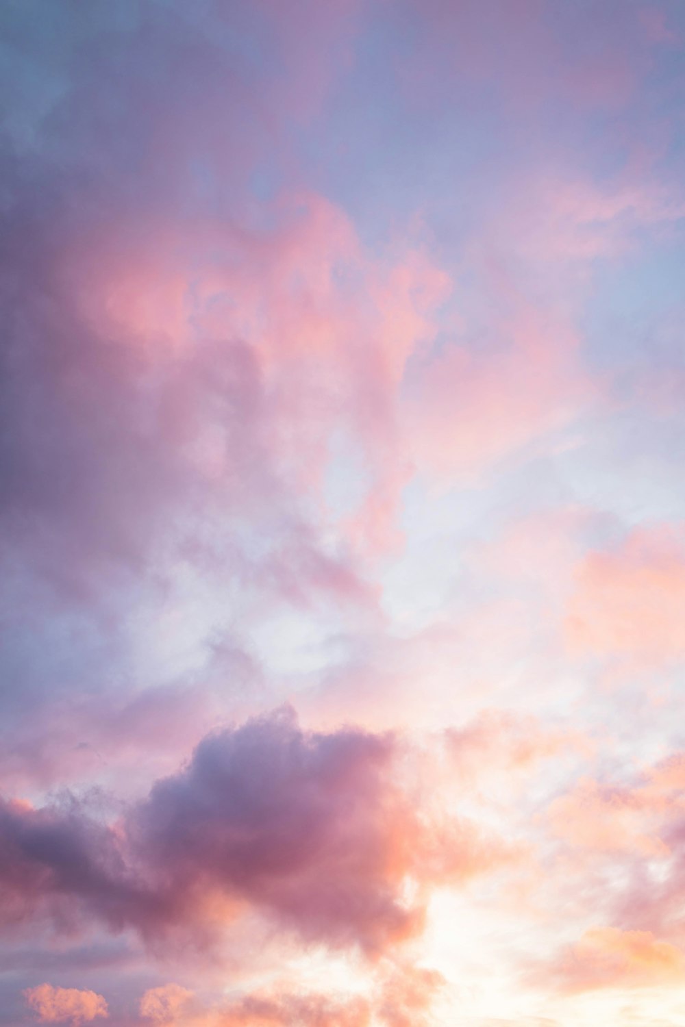 white clouds and blue sky