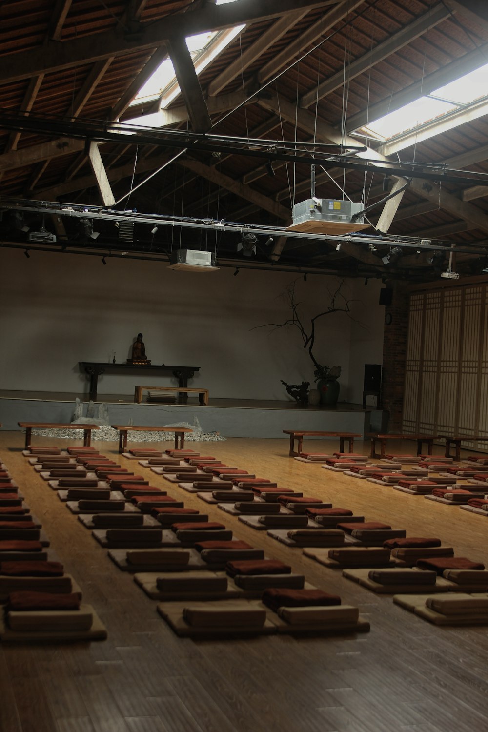 brown wooden chairs inside room