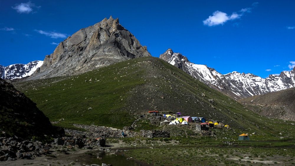 green and gray mountain under blue sky during daytime