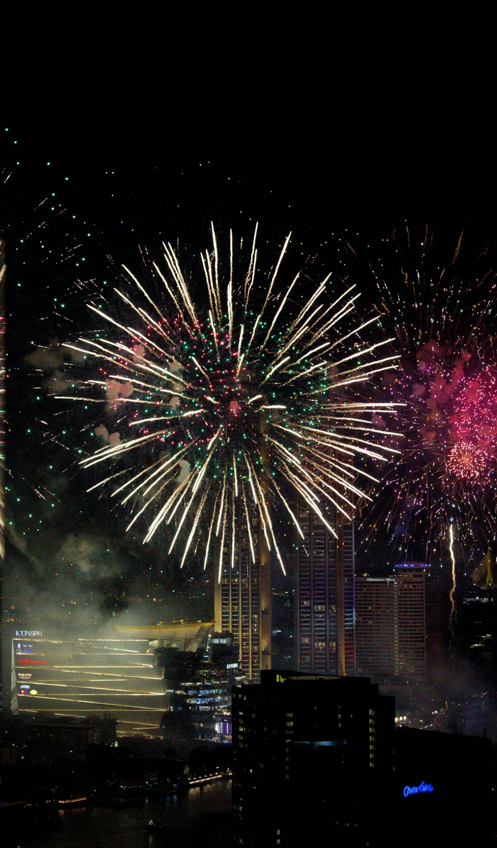 fireworks display during night time